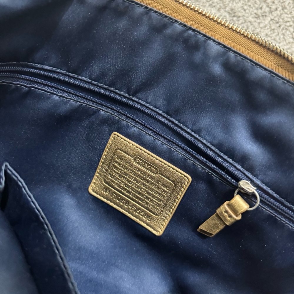 Coach Brown Multicolor Patchwork Tote - image 5